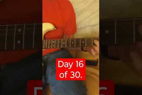 #30daychallenge PLAY ACOUSTIC 1ST ELECTRIC GUITAR EVER! DAY 16 OF HELL YIELDS THIS OASIS OF A SOLO!?