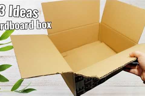 3 Useful DIY ideas to upcycle used cardboard boxes into sustainable creations!
