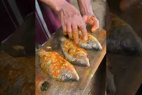 Traditional fish cooking on stone in the middle of wilderness | #fishfry #keralafood #foodshorts