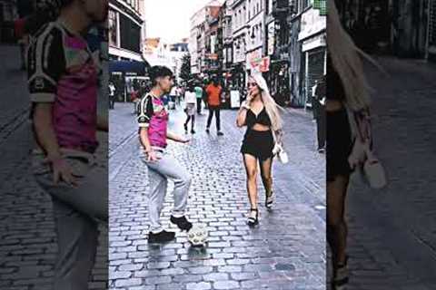 football prank with girl 🥵#shorts #viral