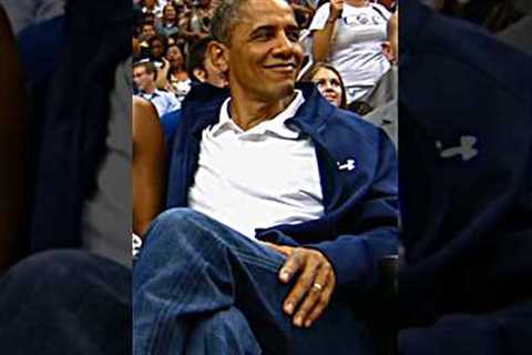 Barack Obama's reaction to lebron James Dunk 🗿#shorts