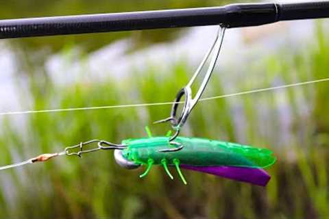 Making bait Fragrant Grasshopper with Lead Head