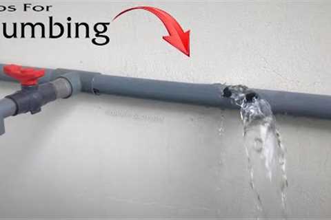 Plumbing and some simple repair tips! Some emergency ways to repair broken pvc pipes.