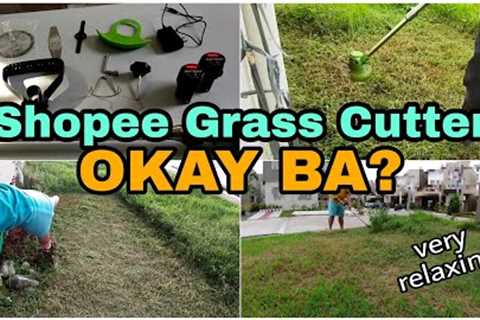 SHOPEE  LAWN MOWER ✂️ GRASS CUTTER - WORTH IT BA BUMILI NETO?  / Jerick Dionido