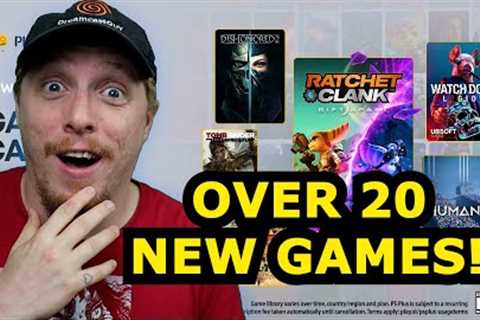 Sony Added OVER 20 NEW GAMES on PlayStation Plus for May!