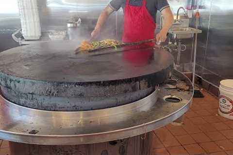 Eating hot and spicy Mongolian BBQ in Glendora California