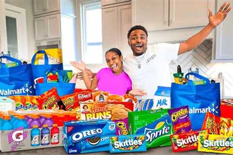 WE WENT GROCERY SHOPPING FOR OUR NEW HOUSE! + FRIDGE &amp; PANTRY ORGANIZATION