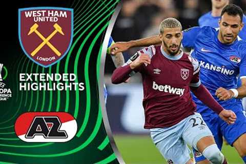 West Ham vs. AZ Alkmaar: Extended Highlights | UECL Semi-Finals - Leg 1 | CBS Sports Golazo - Europe
