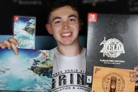Zelda: Tears of the Kingdom COLLECTOR'S EDITION &amp; GameStop Haul Unboxing!