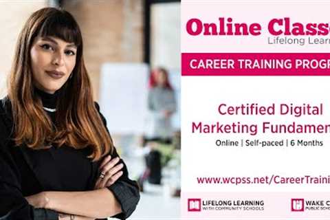 Career Training Certificates - Certified Digital Marketing Fundamental (Voucher Included)