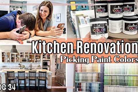VLOG 34 | PICKING CABINET PAINT COLORS FOR OUR KITCHEN RENOVATION :: Makeover Behind the Scenes