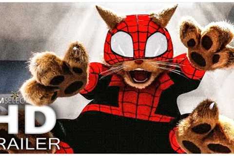 SPIDER-MAN: Across The Spider-Verse Spider Cat Attacks Miles Trailer (2023)