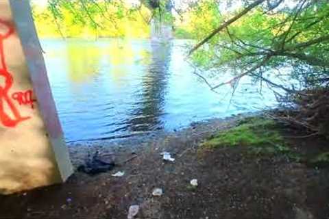 Early Morning Fishing Along Willamette River Eugene