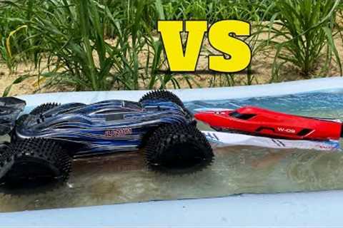 JLB Cheetah vs Wltoys WL915-A | RC Car vs RC Boat | Remote Control Car
