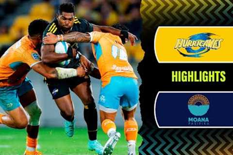 Super Rugby Pacific 2023 | Hurricanes v Moana Pasifika | Rd 12 Highlights