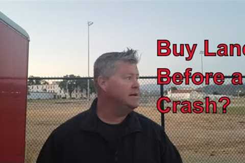 Would buying land or a lot to build a home be smart before a real estate collapse?
