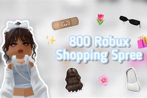 800 robux shopping spree😱