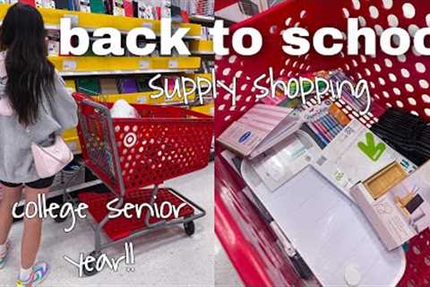 BACK TO SCHOOL supplies shopping + haul 2022!