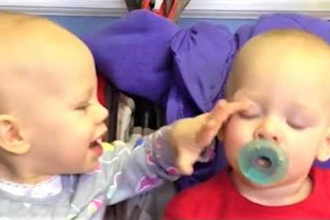 Twin Babies Funniest Fails videos - Try Not to Laugh