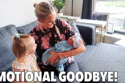 THE SADDEST GOODBYE! 😭 SAYING GOODBYE TO MY SISTER AND NEW NIECE AND FLYING BACK TO FLORIDA ✈️