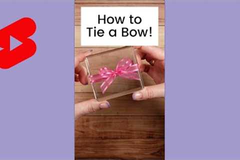How to Tie a Bow #shorts