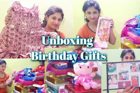 My daughter's Birthday Gifts Unboxing🎁 || 2years old baby girl birthday gifts👼🎂 ||..