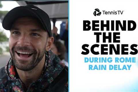 Medvedev In The Gym &amp; Ruud Playing Pool! | How Do Tennis Players Spend A Rain Delay? ☔️
