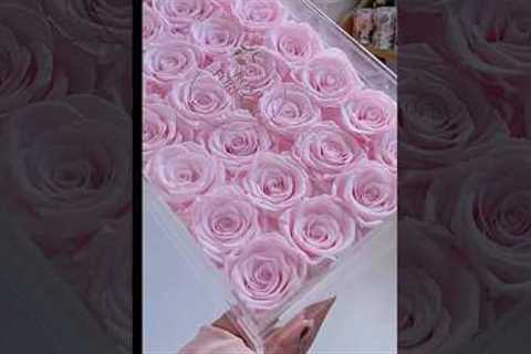 ASMR Unboxing my Pink Preserved Roses from @RoseForeverNewYork  #shorts #asmr #unboxing