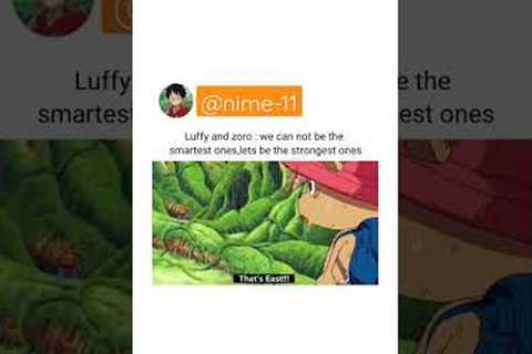 luffy and Zoro there friendship is insaan ❤️ #onepiece #luffy #zoro