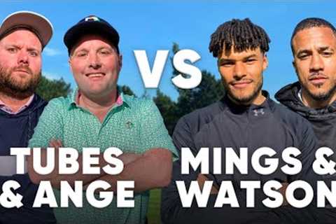 The BEST Golfing Duo EVER !! 😂🙌🏻 | Tubes &amp; Ange v Tyrone Mings &amp; Anthony Watson