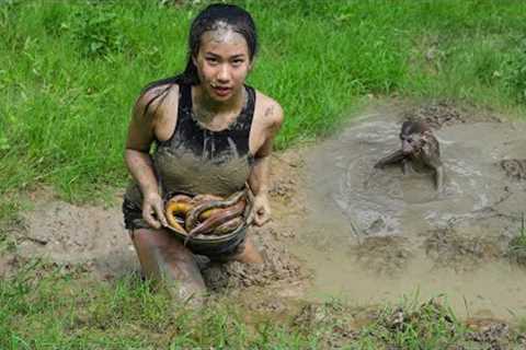 Renovating the Vegetable Garden and Catching Eels in the Swamp/ Bamboo Cabin and Alone Life, Part 5