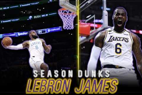 9 Minutes of Lebron AGGRESSIVELY Dunking (22-23 SZN)💪👑
