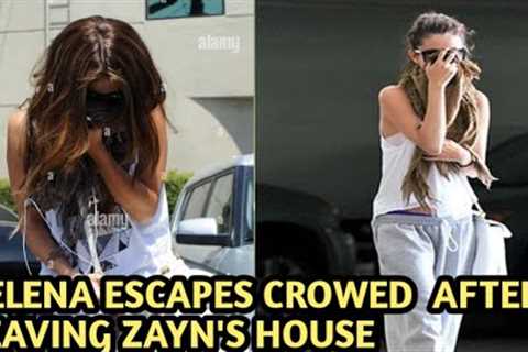 Selena Gomez Caught Escaping paparazzi After leaving Zayn's House