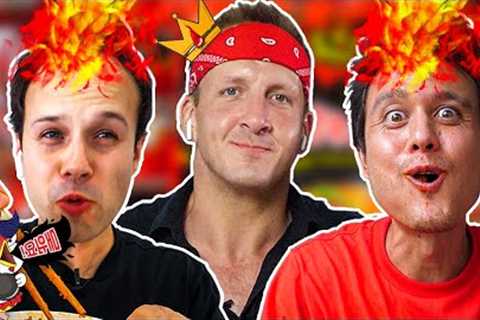 Fire Noodle Challenge w/ Mark Wiens and Food Ranger!! (10x SPICE!!)