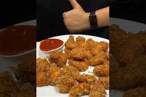 Chicken Popcorn with Ketchup ASMR Cooking #food #cooking  #chicken #shorts #viral #indianasmrworld