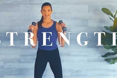 Weight Training for Beginners &amp; Seniors // 20 Minute Workout to Build Strength