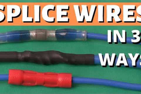 How to splice wires - how to solder, how to crimp, wire connectors