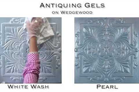 How to Age, Distress Painted Furniture using Antiquing Gel, &amp; Wedgewood from ALL-IN-ONE Paint