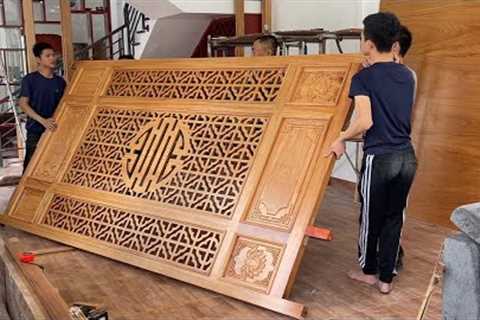 Latest Furniture Renovate Livingroom Project of Mr Van | Wonderful Woodworking Skill of Young Worker
