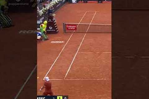 34 Shots In An INCREDIBLE Rune &amp; Djokovic Rally