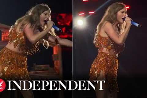 Taylor Swift shouts at security guard mid-performance in defence of fan