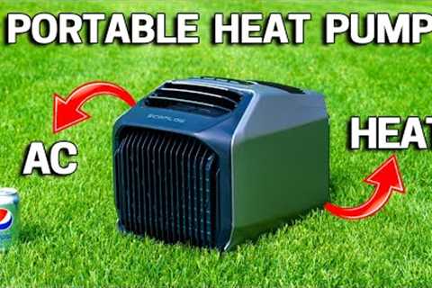 World's FIRST Portable HEAT PUMP! AC &amp; Heat Anywhere - Ecoflow WAVE 2
