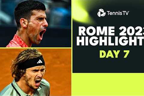 Djokovic Plays Norrie; Medvedev vs Zverev, Tsitsipas Plays Twice | Rome 2023  Day 7 Highlights