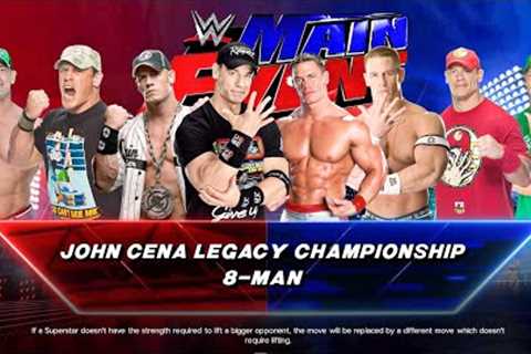8 Man Elimination Match But Only John Cena | WWE 2K23