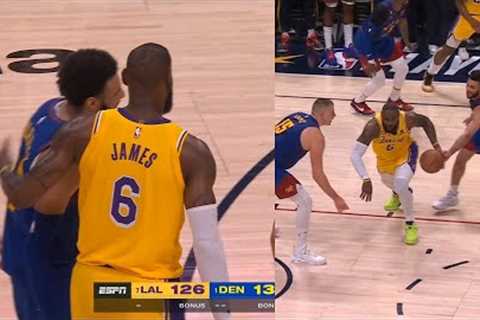 LeBron James shows Jamal Murray love after forcing turnover in clutch to win Game 1