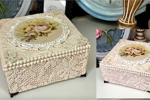 Beautiful Jewelry box from Cardboard/DIY Jewelry Box