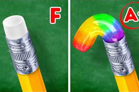 FANTASTIC SCHOOL CRAFTS and USEFUL STUDY HACKS