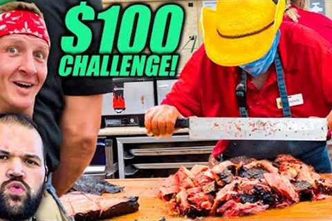 $100 Food Challenge at Buc-Ees! World's Largest Gas Station!