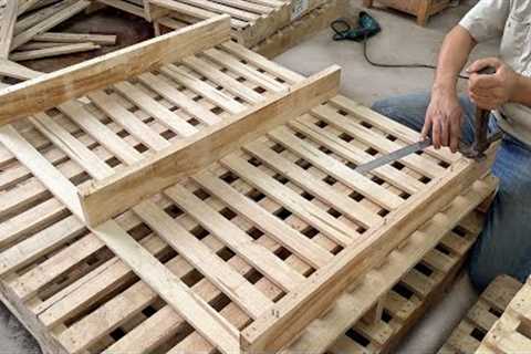Carpenters Use Discarded Wood Panels To Make Coffee Tables And Chairs / Woodworking Projects
