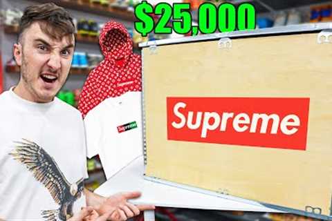Unboxing a $25,000 Supreme Mystery Box... (RAREST EVER)
